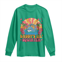 Funny Daddys Lil Squirter Long Sleeve Shirt Inappropriate Adult Humor Squirting Whale - Wonder Print Shop