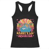 Funny Daddys Lil Squirter Racerback Tank Top Inappropriate Adult Humor Squirting Whale - Wonder Print Shop