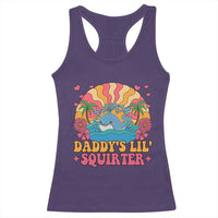 Funny Daddys Lil Squirter Racerback Tank Top Inappropriate Adult Humor Squirting Whale - Wonder Print Shop