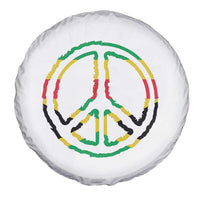 Rasta Jamaican Flag Peace Symbol Reggae Spare Tire Cover - Wonder Print Shop