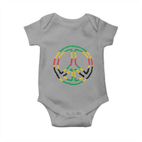 Rasta Jamaican Flag Peace Symbol Reggae Baby Onesie - Wonder Print Shop