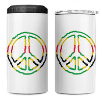 Rasta Jamaican Flag Peace Symbol Reggae 4 in 1 Can Cooler Tumbler - Wonder Print Shop