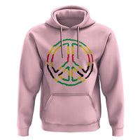 Rasta Jamaican Flag Peace Symbol Reggae Hoodie - Wonder Print Shop