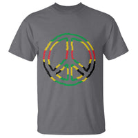 Rasta Jamaican Flag Peace Symbol Reggae T Shirt - Wonder Print Shop