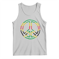 Rasta Jamaican Flag Peace Symbol Reggae Tank Top - Wonder Print Shop