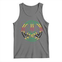 Rasta Jamaican Flag Peace Symbol Reggae Tank Top - Wonder Print Shop