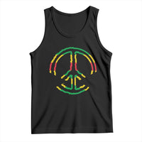 Rasta Jamaican Flag Peace Symbol Reggae Tank Top - Wonder Print Shop