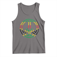 Rasta Jamaican Flag Peace Symbol Reggae Tank Top - Wonder Print Shop