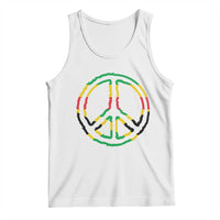 Rasta Jamaican Flag Peace Symbol Reggae Tank Top - Wonder Print Shop