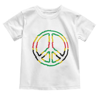 Rasta Jamaican Flag Peace Symbol Reggae Toddler T Shirt - Wonder Print Shop