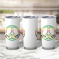 Rasta Jamaican Flag Peace Symbol Reggae Tumbler Cup - Wonder Print Shop