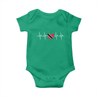 Trinidad And Tobago Heartbeat Trinidadian Flag Baby Onesie - Wonder Print Shop