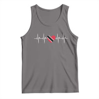 Trinidad And Tobago Heartbeat Trinidadian Flag Tank Top - Wonder Print Shop