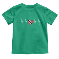 Trinidad And Tobago Heartbeat Trinidadian Flag Toddler T Shirt - Wonder Print Shop