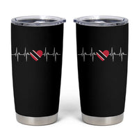 Trinidad And Tobago Heartbeat Trinidadian Flag Tumbler Cup - Wonder Print Shop