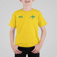 Kangaroo Australia Aus Team Aussie Athletic Jersey Style T Shirt For Kid