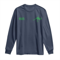 Kangaroo Australia Aus Team Aussie Athletic Jersey Style Long Sleeve Shirt