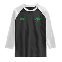 Kangaroo Australia Aus Team Aussie Athletic Jersey Style Raglan Shirt
