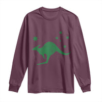 Australia Kangaroo with Federation Star Aussie Roots Long Sleeve Shirt