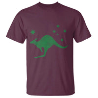 Australia Kangaroo with Federation Star Aussie Roots T Shirt