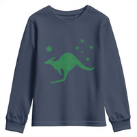 Australia Kangaroo with Federation Star Aussie Roots Youth Sweatshirt