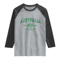 Australia Sydney Est 1901 Raglan Shirt Commonwealth Vintage Crest