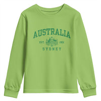 Australia Sydney Est 1901 Youth Sweatshirt Commonwealth Vintage Crest