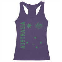 Australia Vintage Federation Star Aussie Coat of Arms Racerback Tank Top