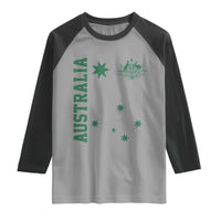 Australia Vintage Federation Star Aussie Coat of Arms Raglan Shirt