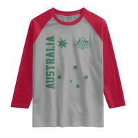 Australia Vintage Federation Star Aussie Coat of Arms Raglan Shirt