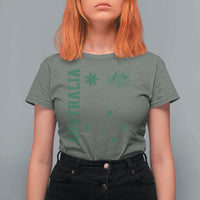 Australia Vintage Federation Star Aussie Coat of Arms T Shirt For Women