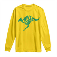 Crikey Australian Kangaroo Oz Slang Australia Long Sleeve Shirt