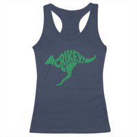 Crikey Australian Kangaroo Oz Slang Australia Racerback Tank Top