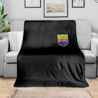 Australia Football Crest Australian Flag Pride Sporty Athletic Jersey Throw Blanket