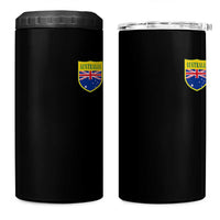 Australia Football Crest Australian Flag Pride Sporty Athletic Jersey 4 in 1 Can Cooler Tumbler