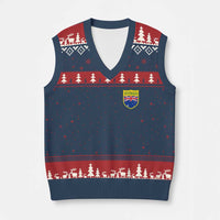 Australia Football Crest Australian Flag Pride Sporty Athletic Jersey V-Neck Knit Sweater Vest