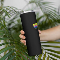 Australia Football Crest Australian Flag Pride Sporty Athletic Jersey Skinny Tumbler