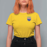 Australia Football Crest Australian Flag Pride Sporty Athletic Jersey T Shirt For Women