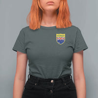 Australia Football Crest Australian Flag Pride Sporty Athletic Jersey T Shirt For Women