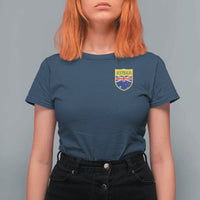 Australia Football Crest Australian Flag Pride Sporty Athletic Jersey T Shirt For Women