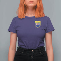 Australia Football Crest Australian Flag Pride Sporty Athletic Jersey T Shirt For Women