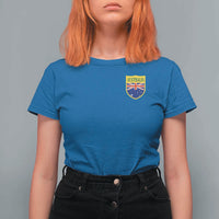 Australia Football Crest Australian Flag Pride Sporty Athletic Jersey T Shirt For Women