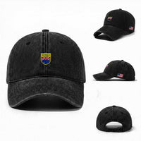 Australia Football Crest Australian Flag Pride Sporty Athletic Jersey Washed Cotton Baseball Cap