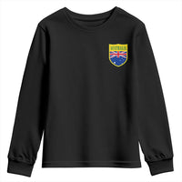 Australia Football Crest Australian Flag Pride Sporty Athletic Jersey Youth Sweatshirt