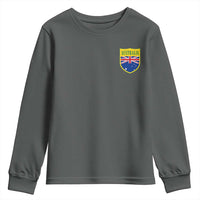 Australia Football Crest Australian Flag Pride Sporty Athletic Jersey Youth Sweatshirt