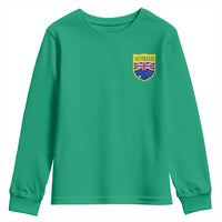 Australia Football Crest Australian Flag Pride Sporty Athletic Jersey Youth Sweatshirt