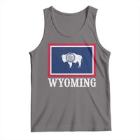 Vintage State of Wyoming Flag Bison Cheyenne Jackson Hole Tank Top