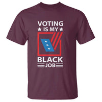 Voting Is My Black Job T Shirt Election Ballot Box - Wonder Print Shop
