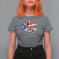 Puerto Rico T Shirt For Women Boricua Hispanic Heritage Month Bomba Dancer - Wonder Print Shop