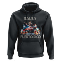 Puerto Rico Hoodie Salsa Dance Puerto Rican Flag Hispanic Heritage Month - Wonder Print Shop